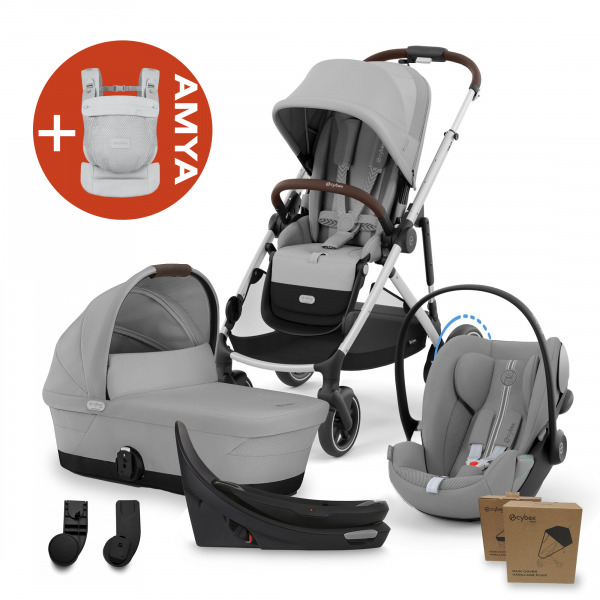 CYBEX Gold eGazelle 4in1 All Weather +AMYA - Stone Grey